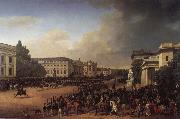 Parade on Opernplatz in 1822 Franz Kruger